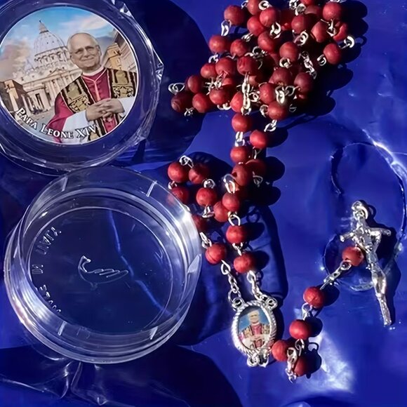 Unbranded Jewelry - Pope Leo Wood Rosary Beads Scented
